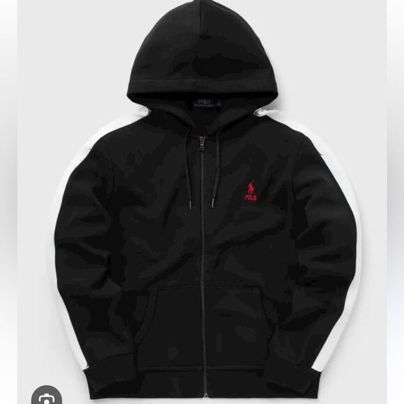 Polo Ralph Lauren Other - Polo by Ralph Lauren Men's Black Hoodie with Red Logo XL Nwt‎